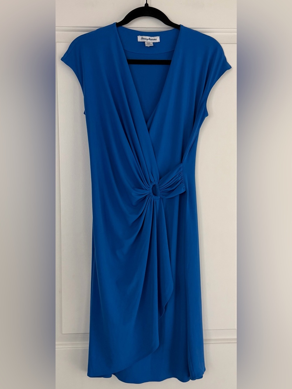 Tommy Bahama Clara Faux-Wrap Dress in Vibrant Blue